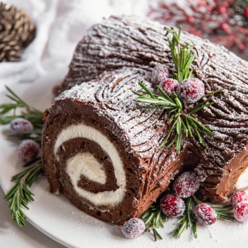 Traditional Bûche de Noël